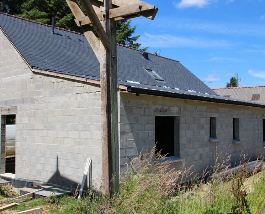 Agrandissement d'une maison en pierres - face sud-est